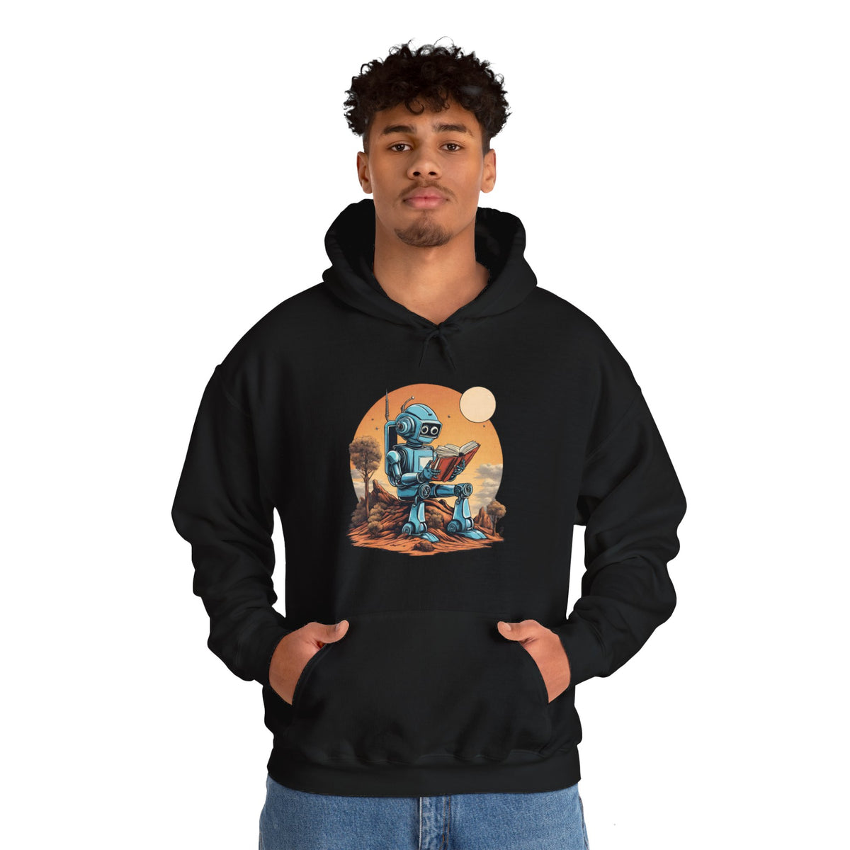 Sci-Fi Hoodie | Learn About Humans Robot Space Art