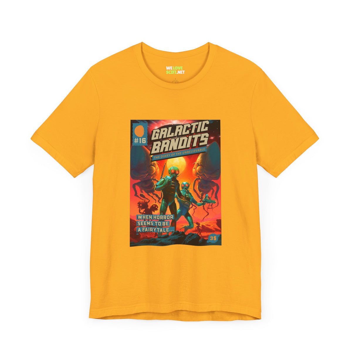 Galactic Bandits Retro Sci-Fi T-Shirt-welovescifi.net