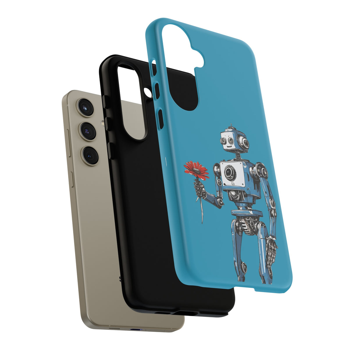 You Never Bring Me Flowers Robot SpaceArt Tough Samsung Galaxy Mobile Cases-welovescifi.net