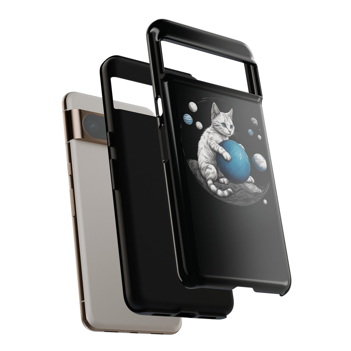 SpacePlayer Cat 2 Tough Google Pixel Mobile Cases