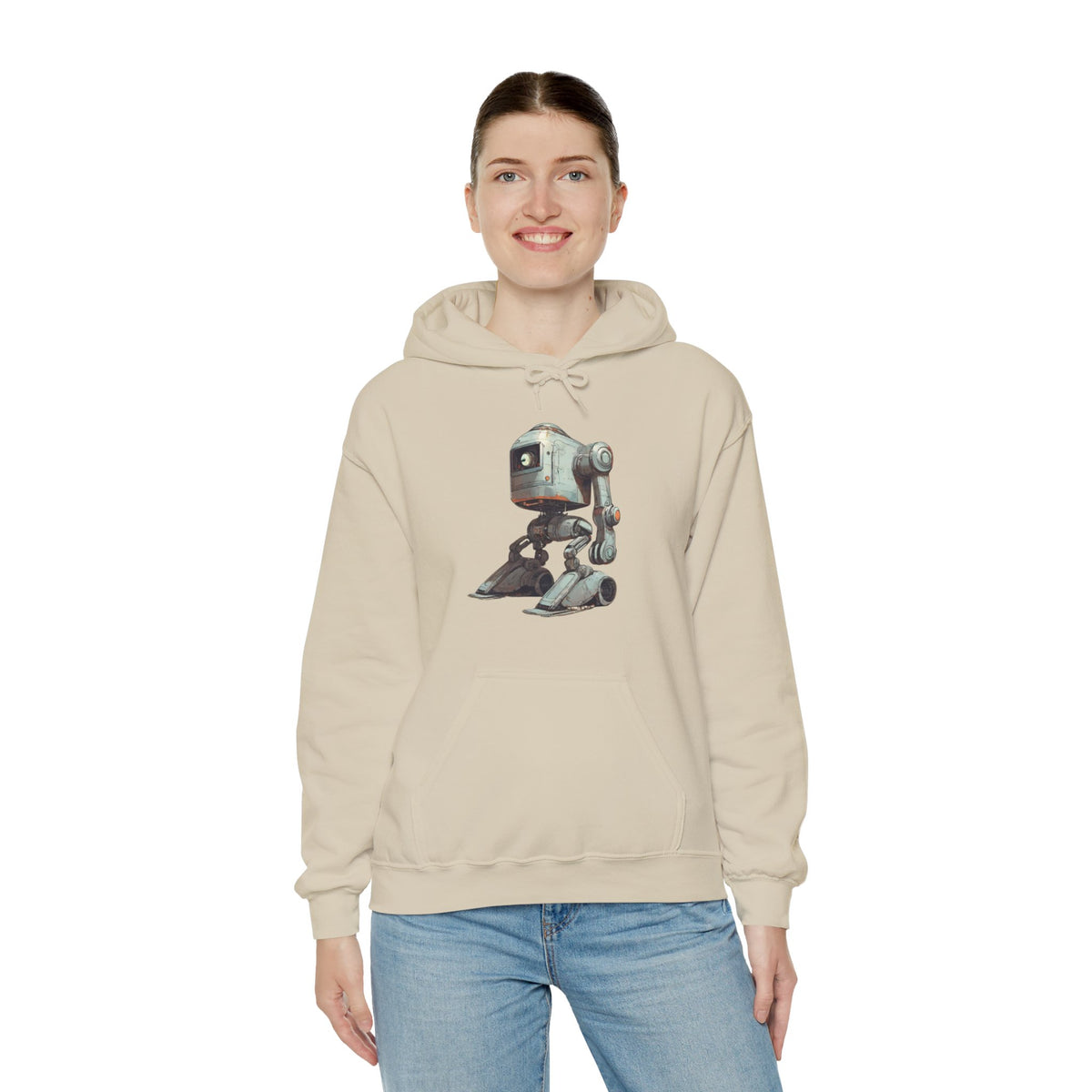 Robot Spaceart Hoodie - Ready-to-Go Sci-Fi Apparel