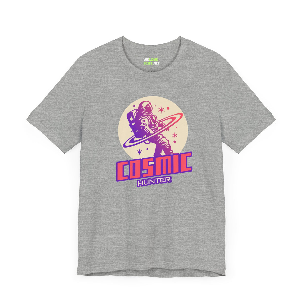 Cosmic Hunter Astronaut Themed Sci-Fi T-Shirt-welovescifi