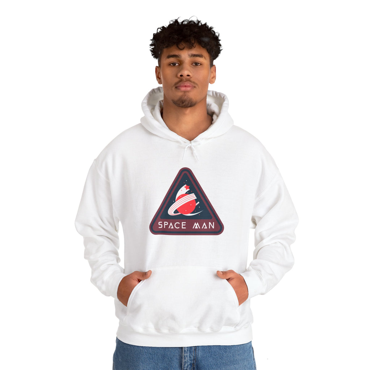 Space Man Retro Sign Hoodie | Sci-Fi Apparel | WeLoveSciFi