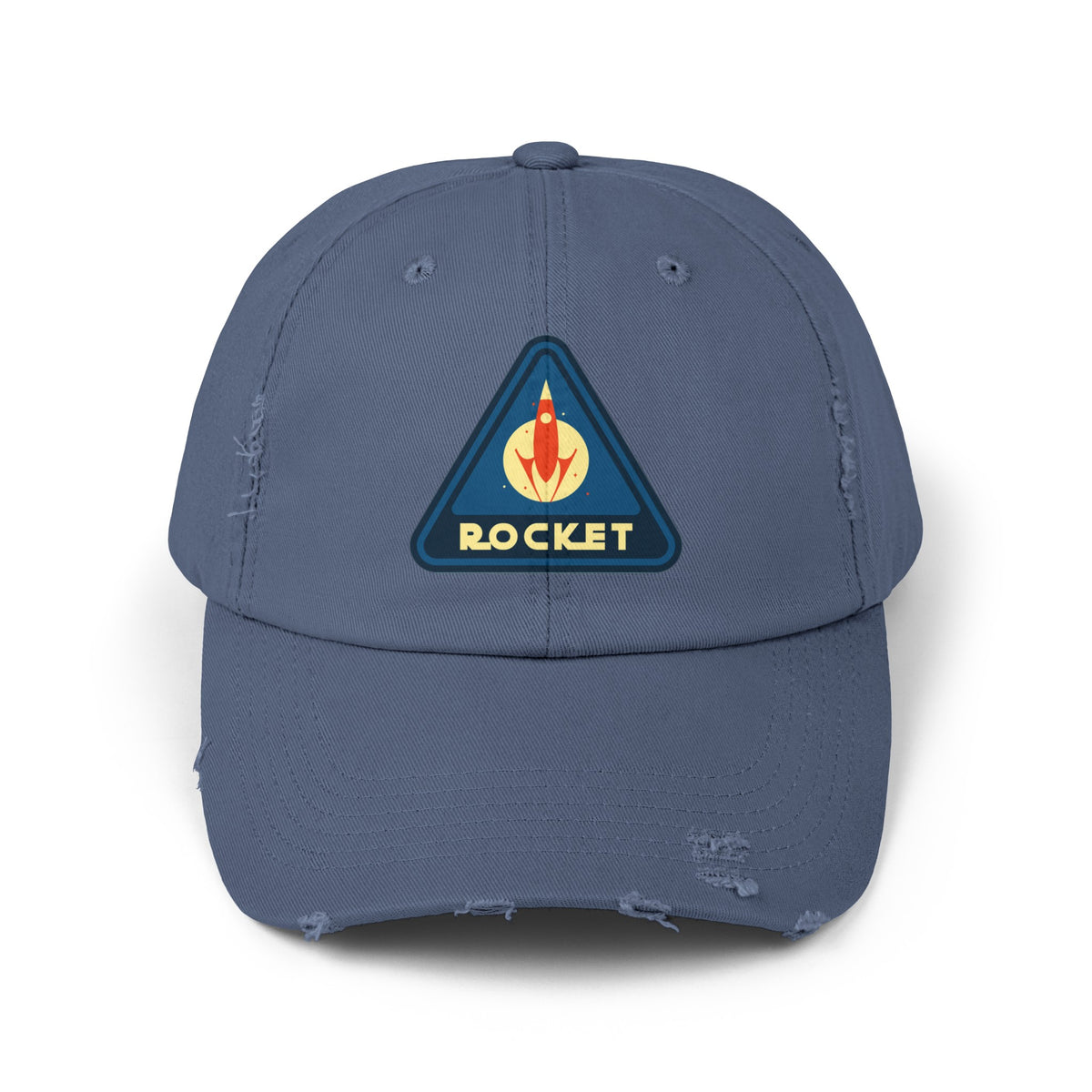Shop Rocket Sign Distressed Cap | Unique Sci-Fi Hat