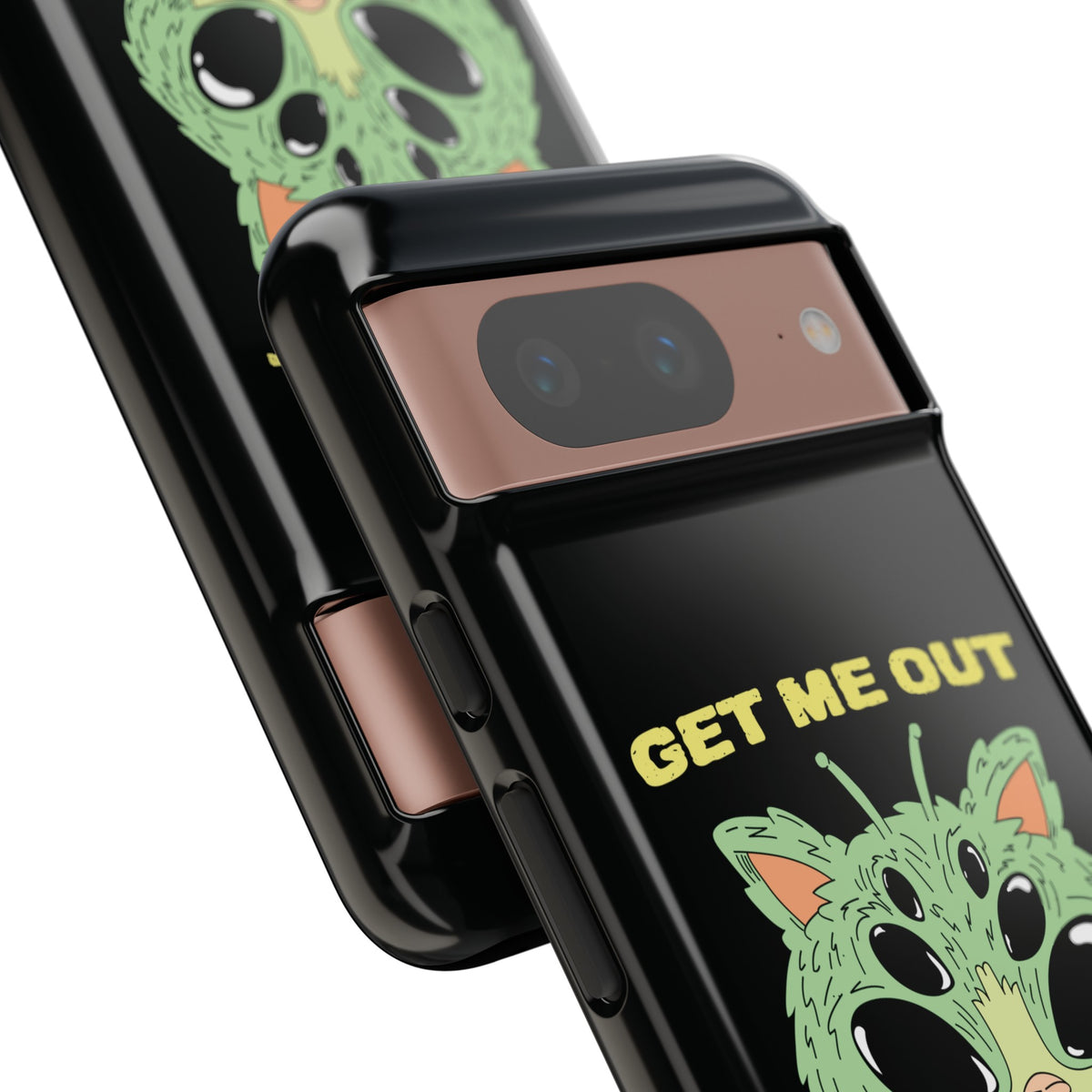Funny UFO Cat Sci-Fi Tough Google Pixel Mobile Cases