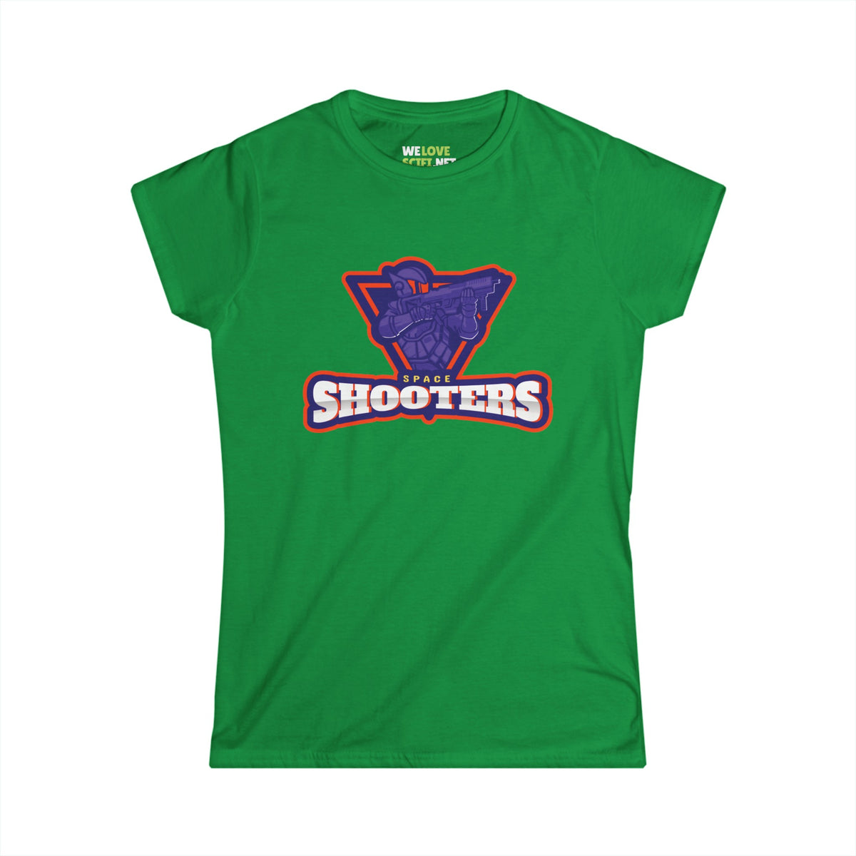 Space Shooters Astronaut Tee | Women's Sci-Fi T-Shirt