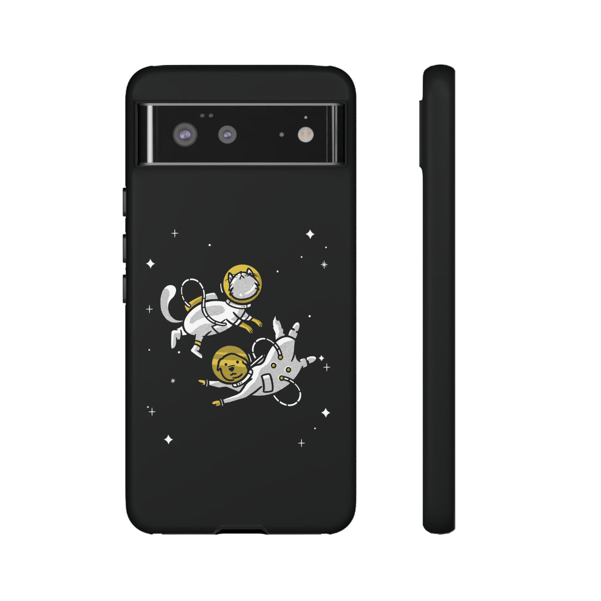 Astronaut Google Pixel Case | Funny Dog and Cat Sci-Fi