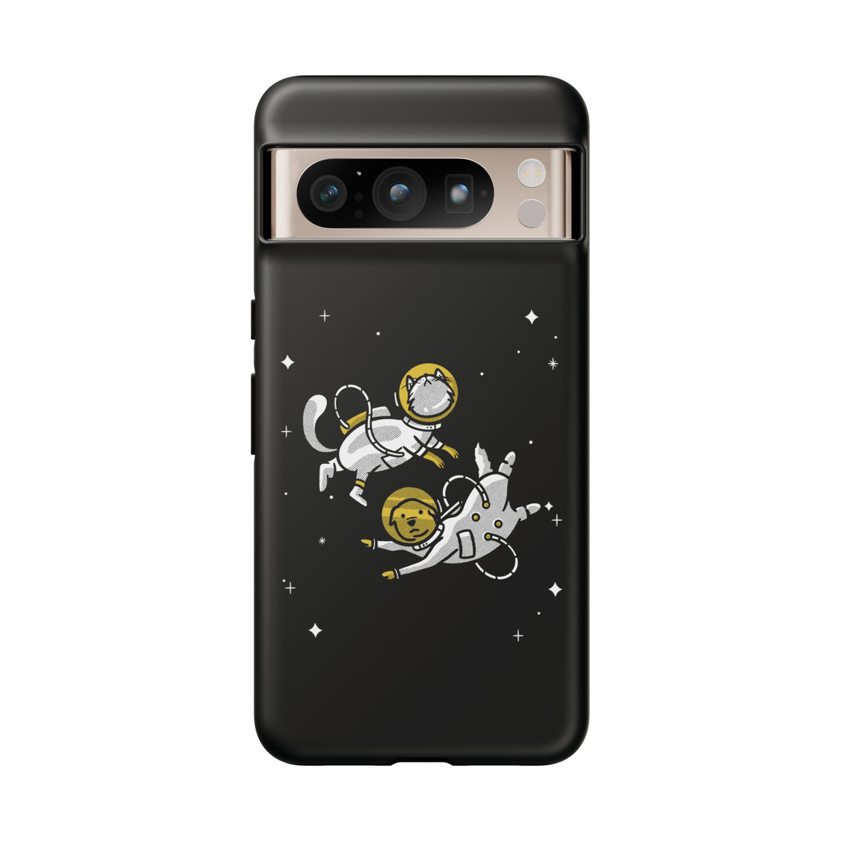 Astronaut Google Pixel Case | Funny Dog and Cat Sci-Fi