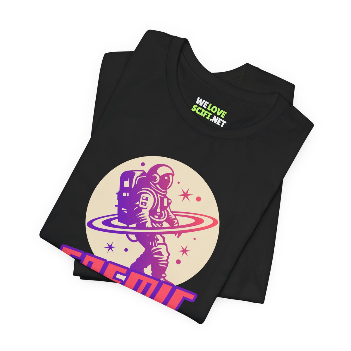 Cosmic Hunter Astronaut Themed Sci-Fi T-Shirt-welovescifi