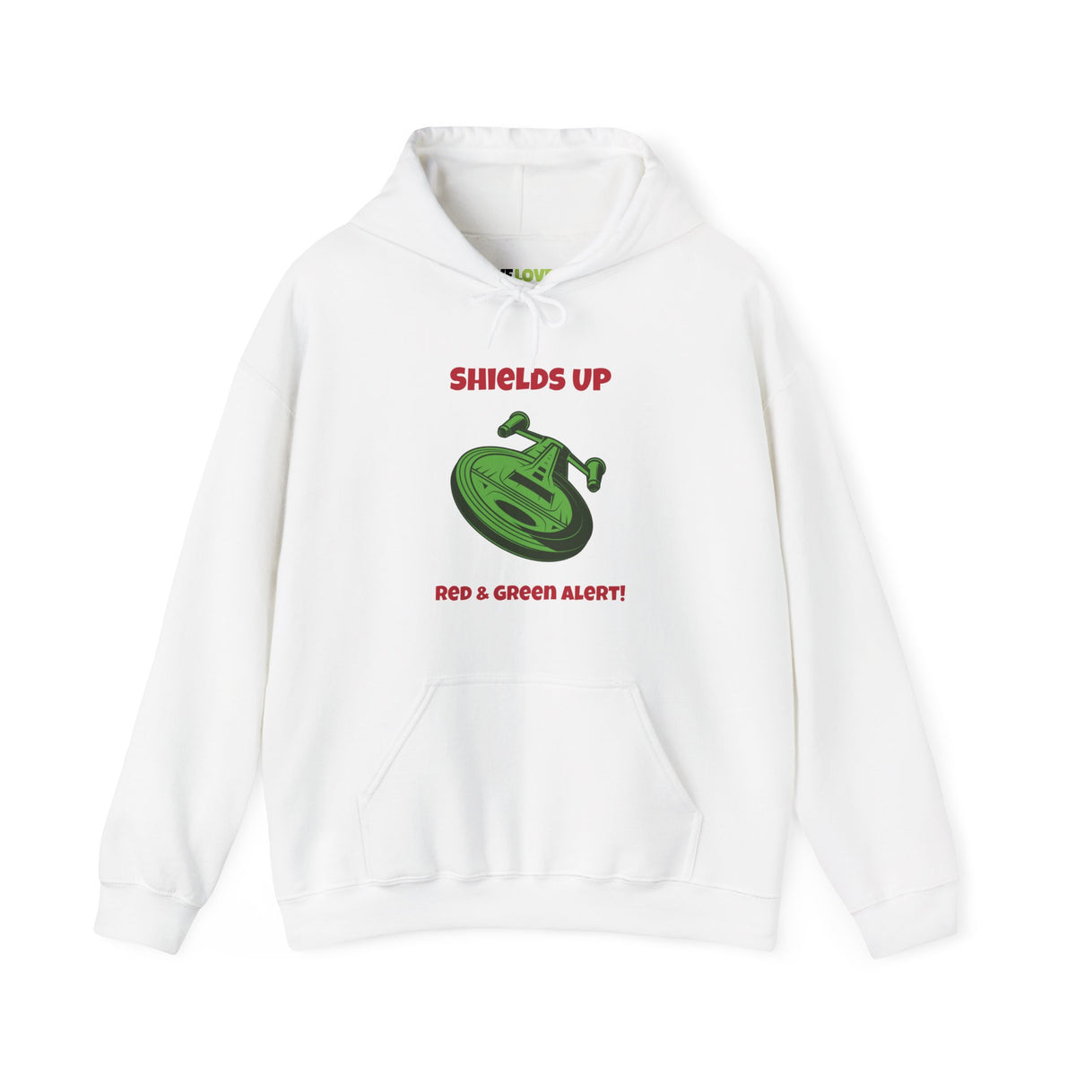 Red And Green Alert Funny Christmas Unisex Hoodie-welovescifi.net