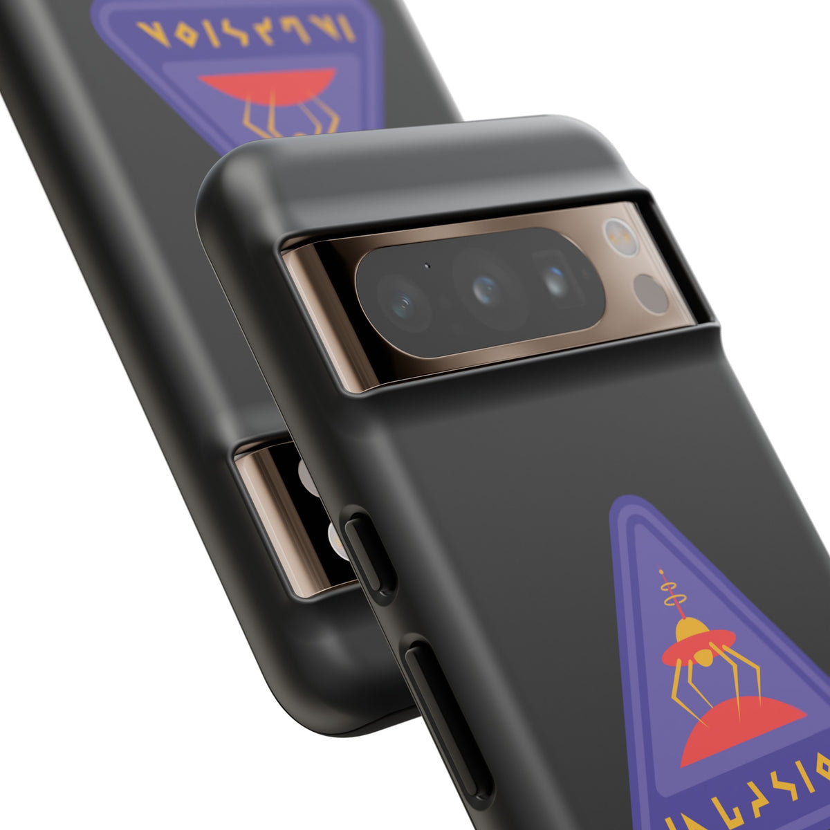 Retro Sci-Fi Google Pixel Cases - Invasion Retro Sign
