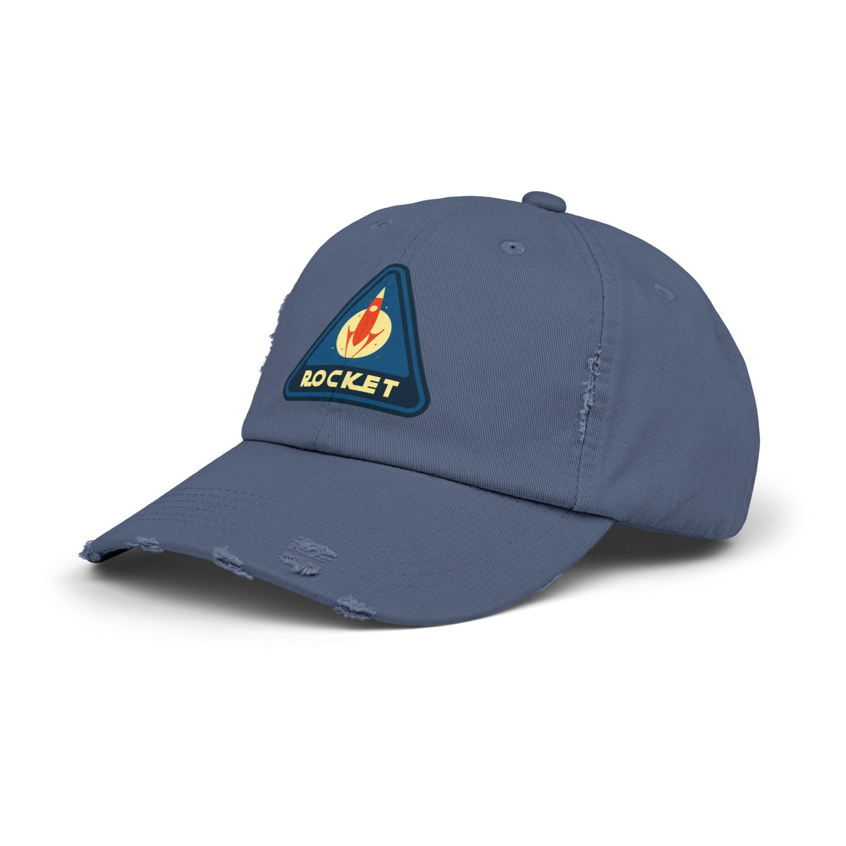 Shop Rocket Sign Distressed Cap | Unique Sci-Fi Hat