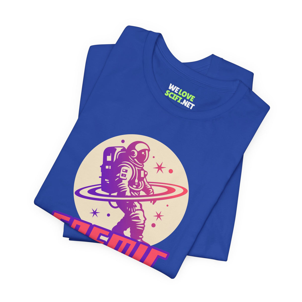 Cosmic Hunter Astronaut Themed Sci-Fi T-Shirt-welovescifi