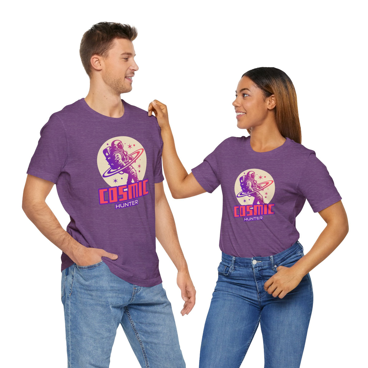 Cosmic Hunter Astronaut Themed Sci-Fi T-Shirt-welovescifi