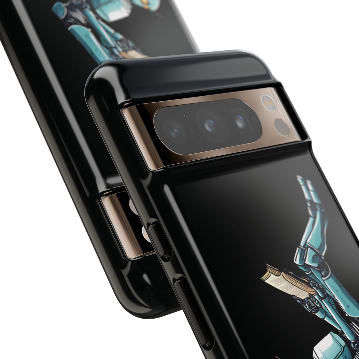 Robot Space Art Mobile Cases | Read Like a Robot