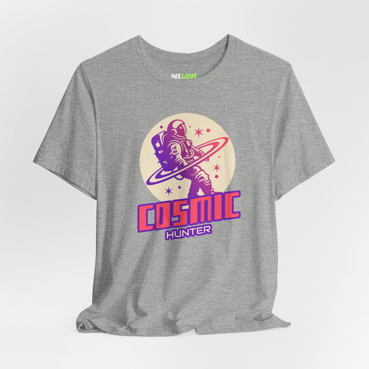 Cosmic Hunter Astronaut Themed Sci-Fi T-Shirt-welovescifi