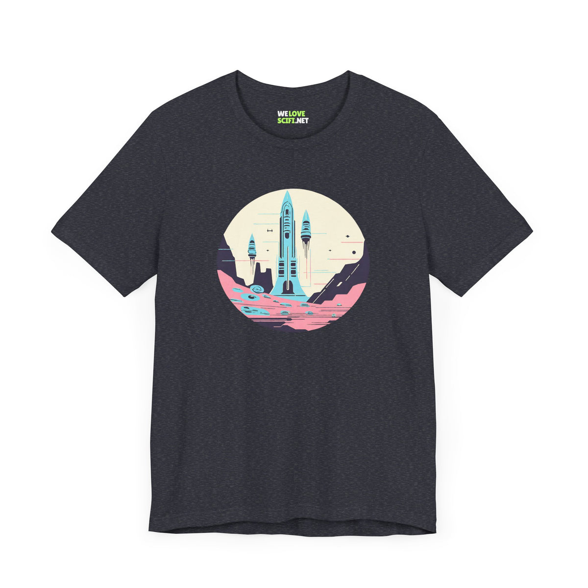 space art sci-fi shirt-The Liftoff SpaceArt Sci-Fi T-Shirt