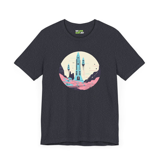 space art sci-fi shirt-The Liftoff SpaceArt Sci-Fi T-Shirt