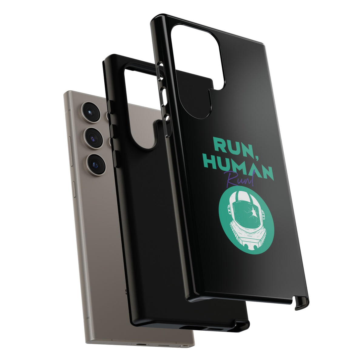 Run Human Run - Sci-Fi Tough Samsung Galaxy Mobile Cases