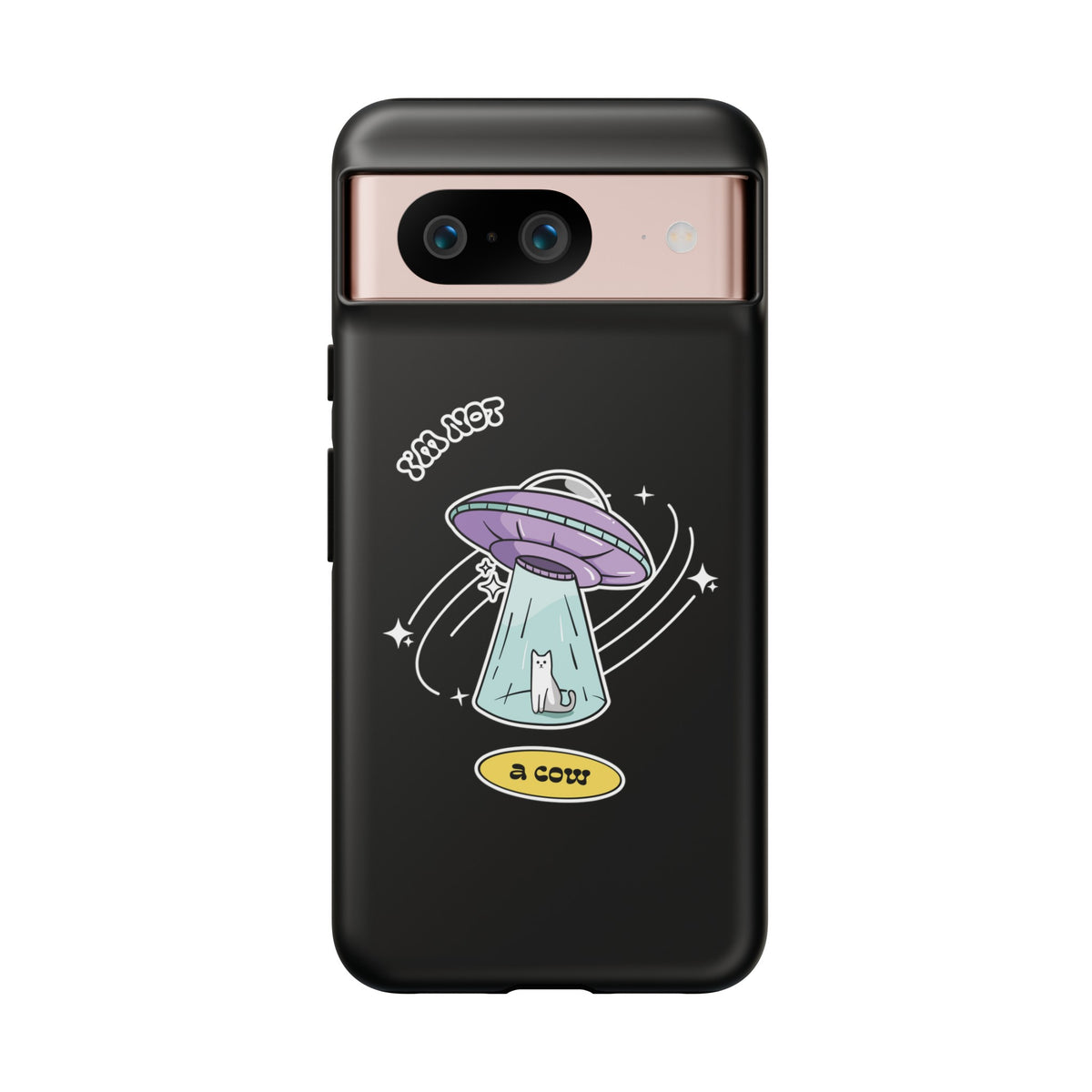 Funny UFO Google Pixel Cases Not a Roswell Cow SciFi Design