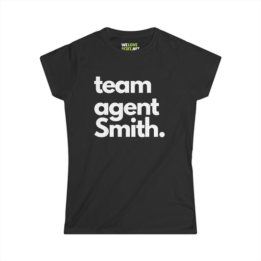 Team Agent Smith Supervillain Sci-Fi Woman's Tee
