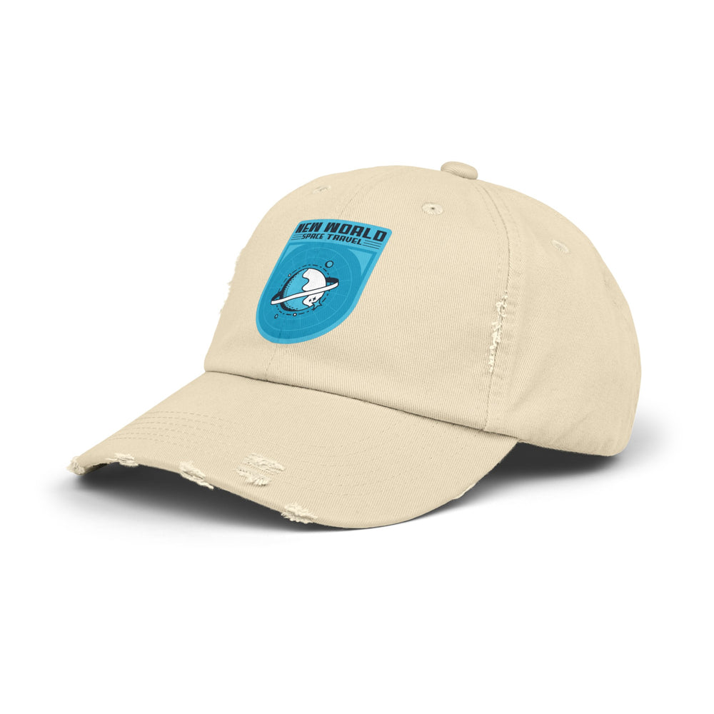 New World Space Travel Cap | Unisex Sci-Fi Distressed Hat