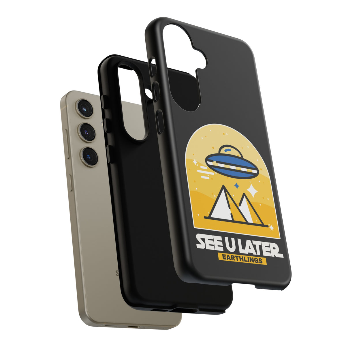 Funny UFO Mobile Cases | See You Earthlings Samsung Case