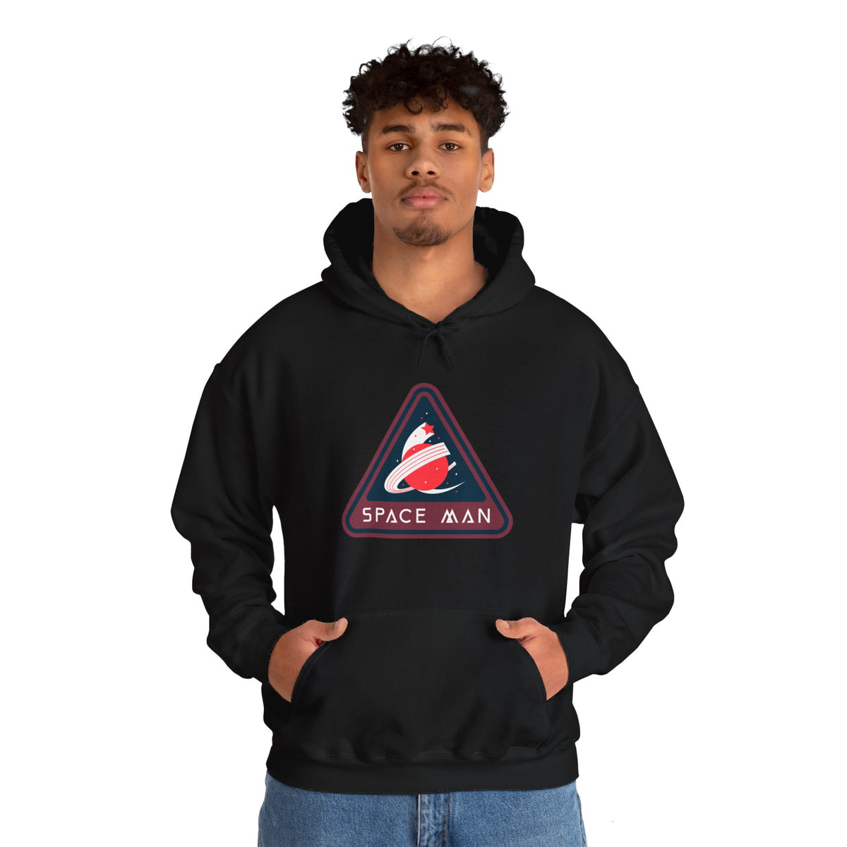 Space Man Retro Sign Hoodie | Sci-Fi Apparel | WeLoveSciFi