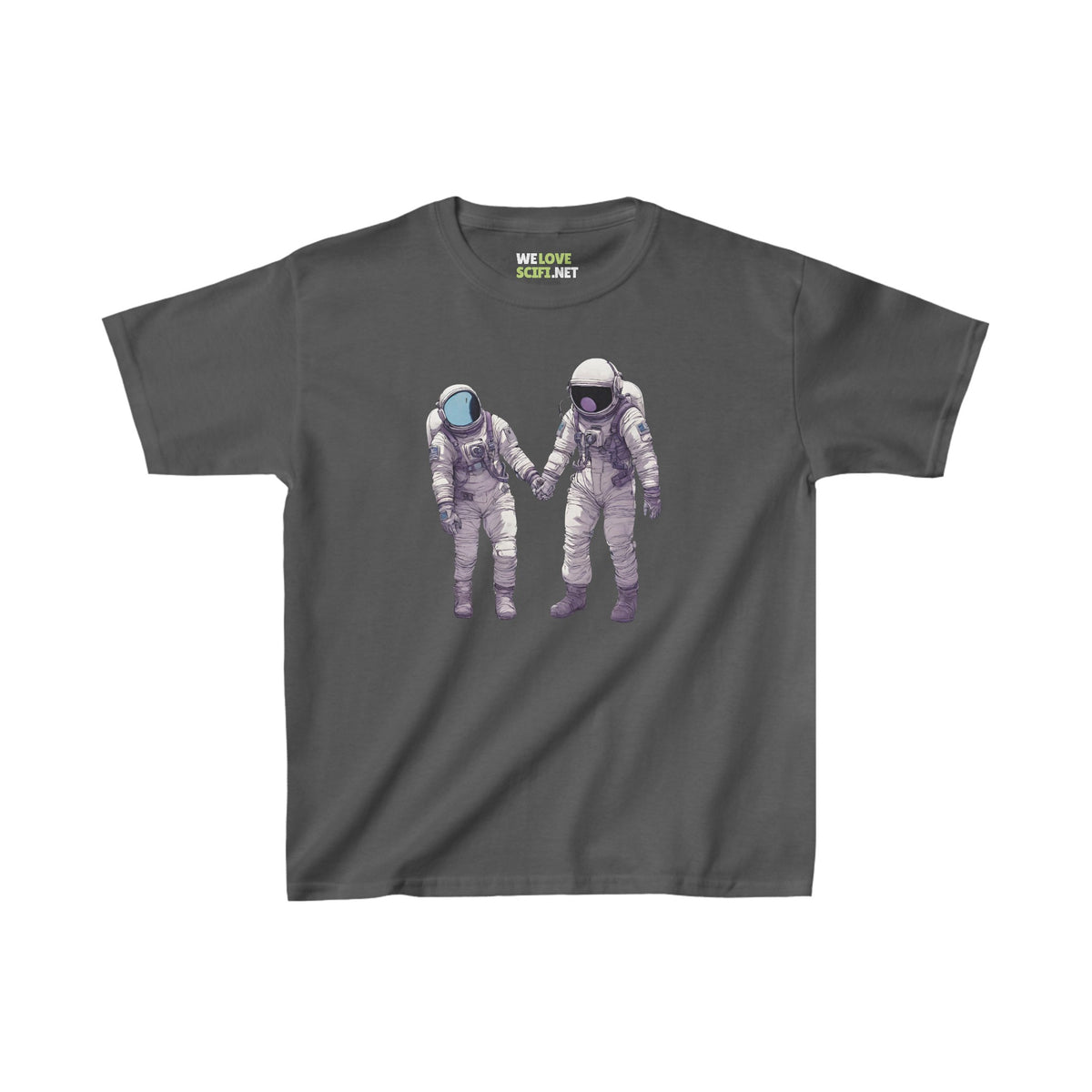 Conquering Together SpaceArt Astronaut Kids Heavy Cotton Tee