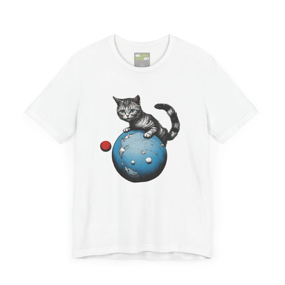 Space Player Cat 3 Sci-Fi T-Shirt | We Love Sci-Fi