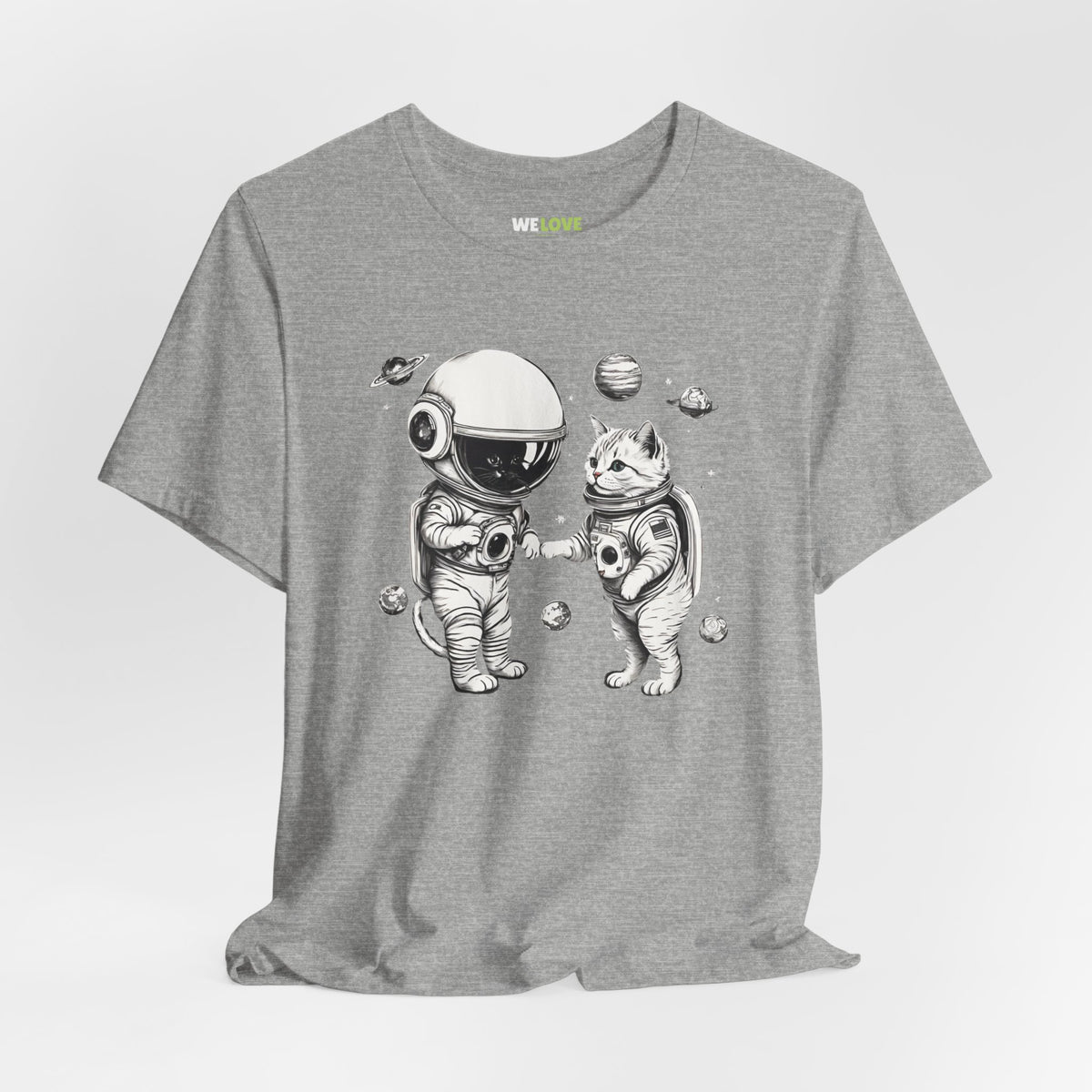 Space Kitties Sci-Fi T-Shirt | Astronaut Cats Tee