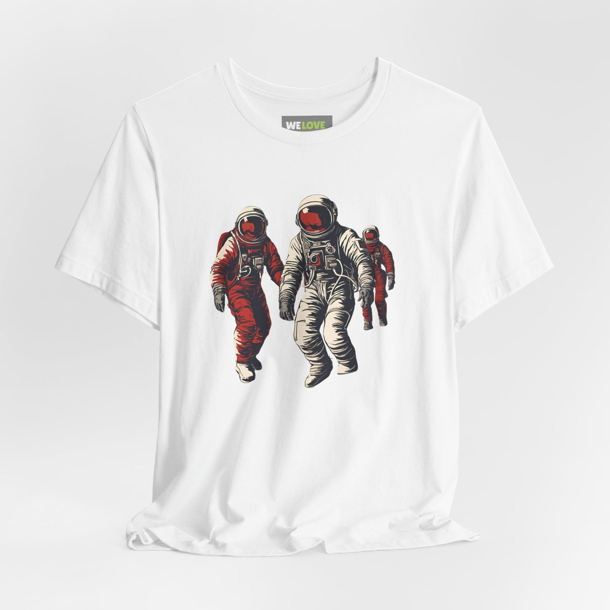 Astronauts In Red Sci-Fi T-Shirt-welovescifi.net