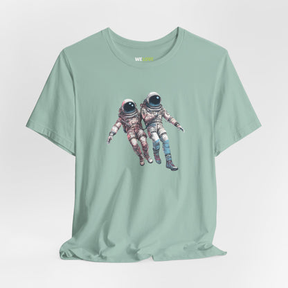 We're Floating As One Astronaut Sci-Fi T-Shirt-welovescifi.net