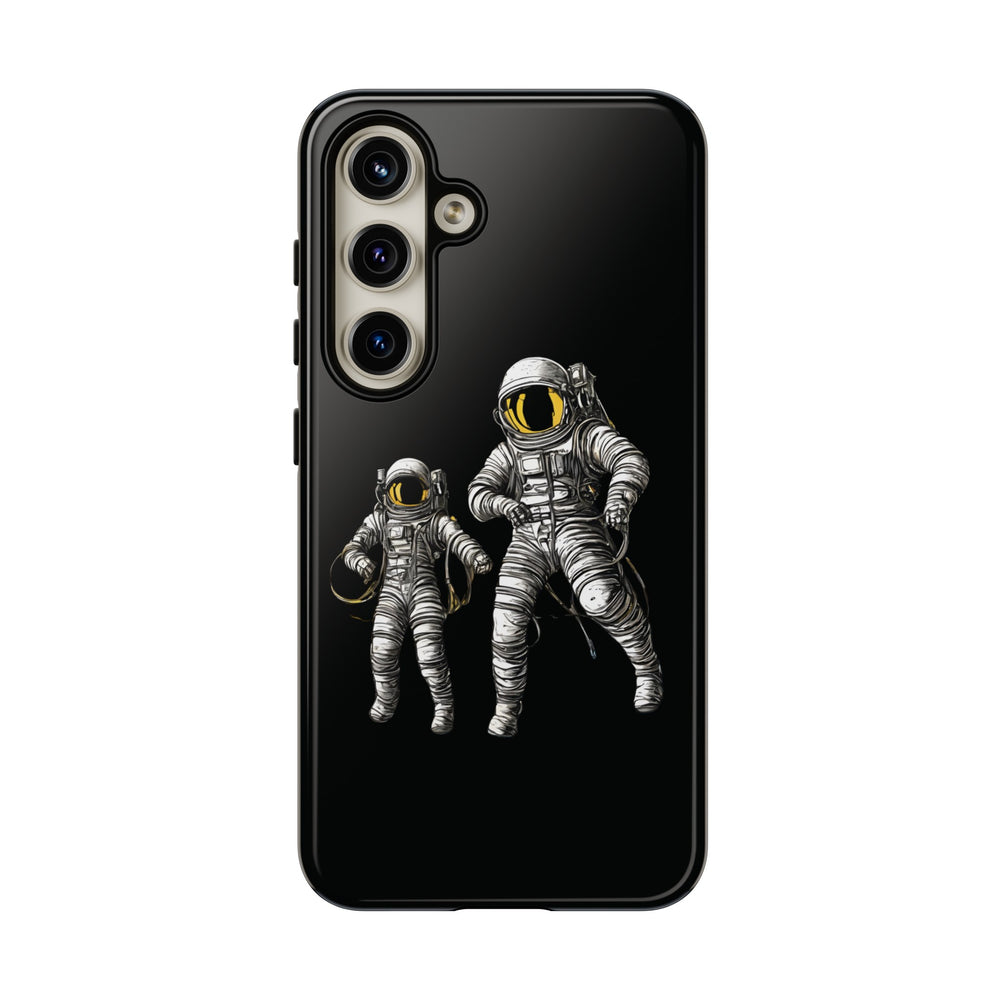 Astronauts Floating Tough Samsung Galaxy Mobile Cases