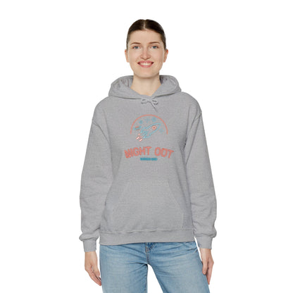 retro sci-fi hoodie-Night Out Neon Retro Sci-Fi Hoodie