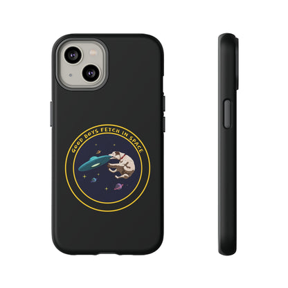 Good Boys Fetch in Space: Funny Dog Sci-Fi iPhone Cases