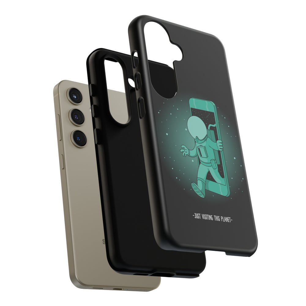 Funny Astronaut Mobile Cases - Just Visiting This Planet