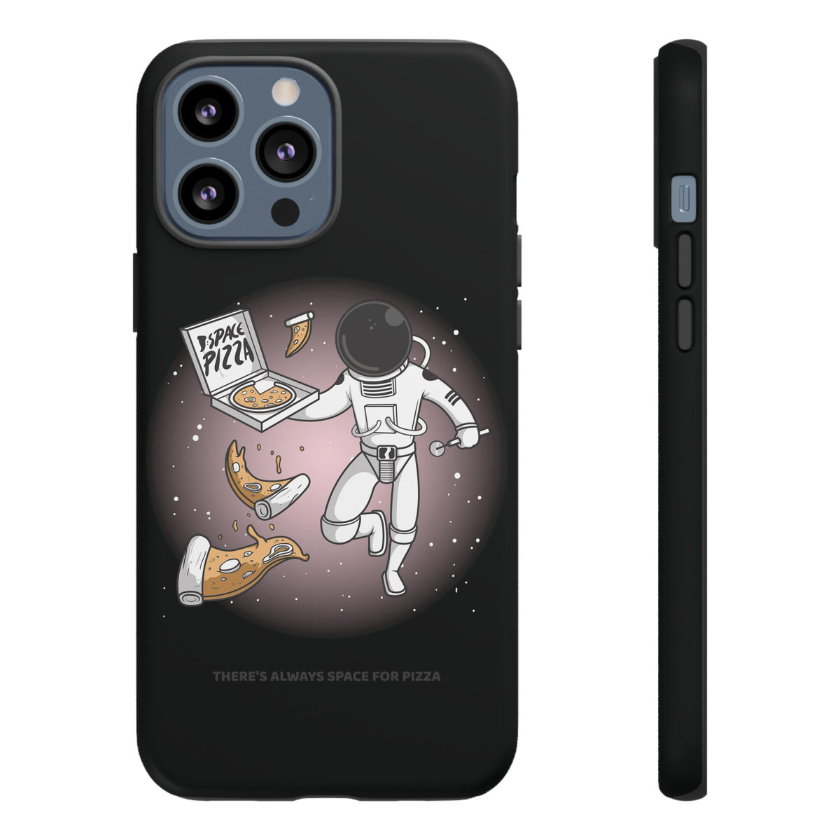 Space Pizza Case | Funny Astronaut Sci-Fi iPhone Cover