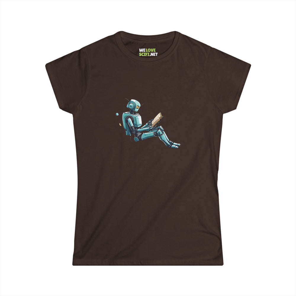 Space Art Sci-Fi Woman's Tee Read Like a Robot WeLoveSciFi