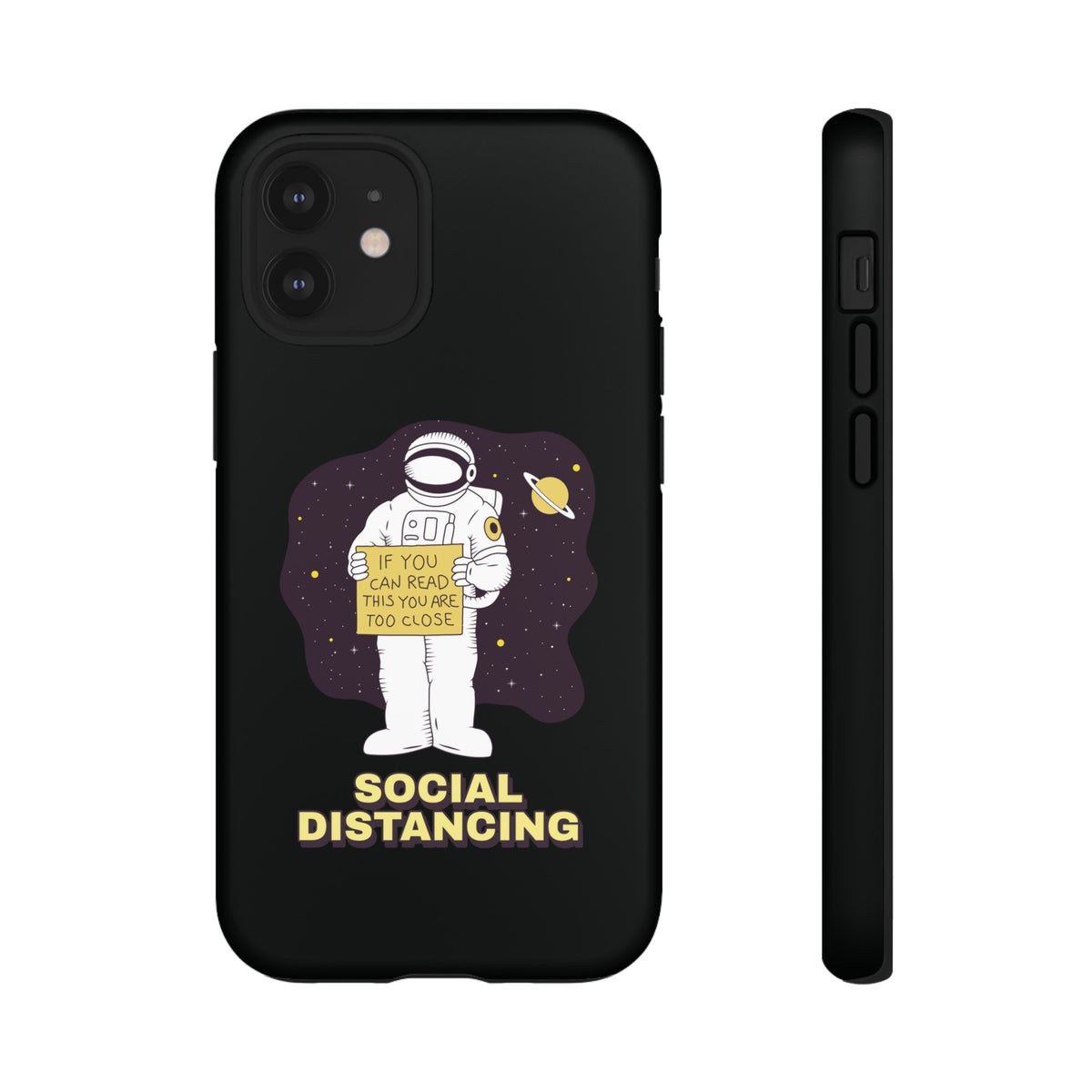 Social Distancing Astronaut iPhone Cases