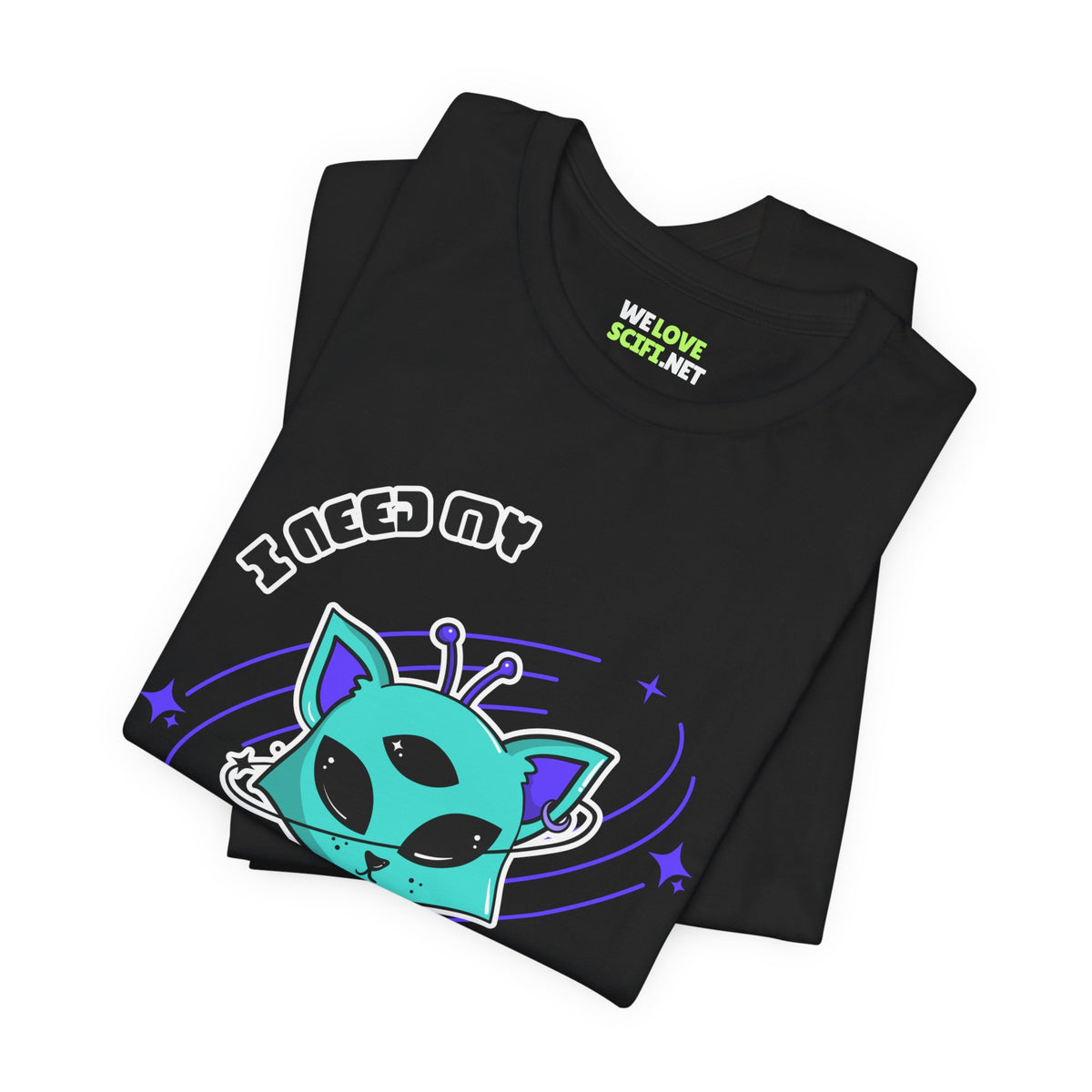 Alien Cat Sci-Fi T-Shirt | Unique UFO Design | WeLoveSciFi