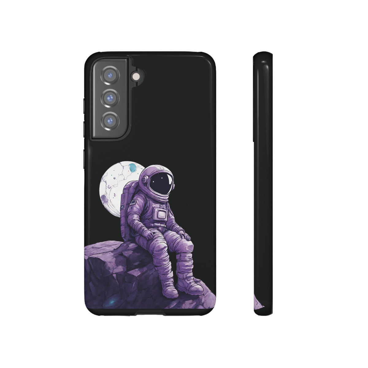 Art Samsung Galaxy Mobile Cases Still Waiting Astronaut