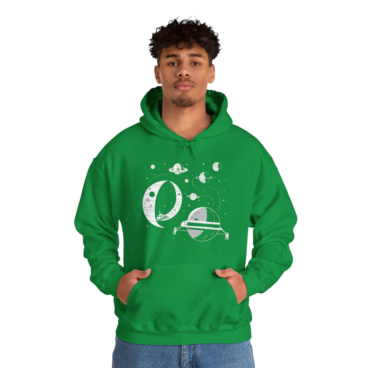 Space Station No283 SpaceArt Sci-Fi Hoodie