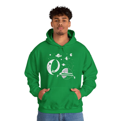 Space Station No283 SpaceArt Sci-Fi Hoodie