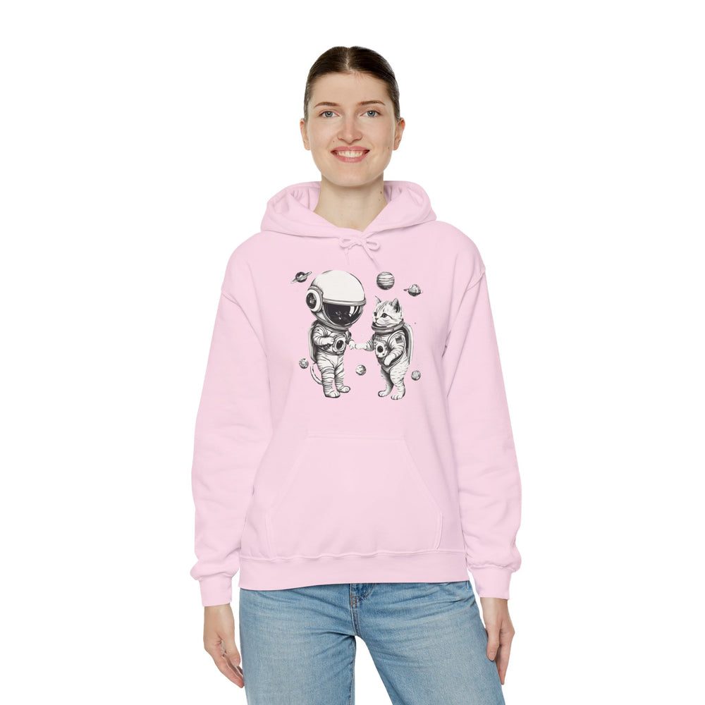 Space Kitties Astronaut Cats Sci-Fi Hoodie