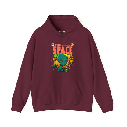 Retro Sci-Fi Hoodie | Space Travel Retro Comic Alien Hoodie