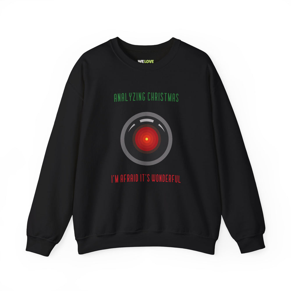 Analysing Christmas Funny HAL9000 Christmas Crewneck Sweatshirt-welovescifi.net