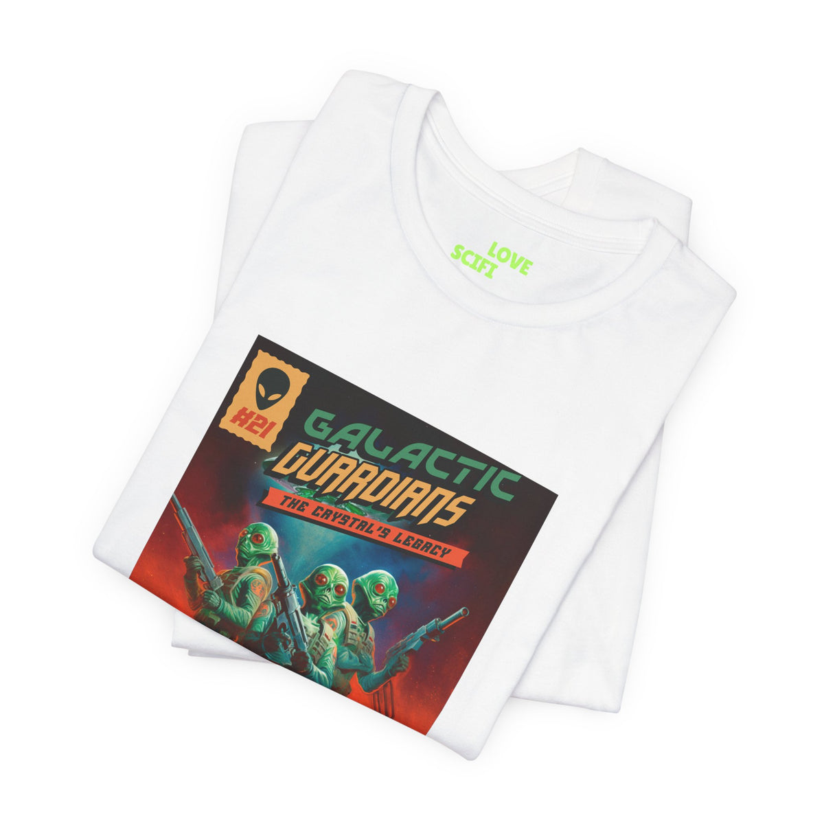 Galactic Guardians Retro Sci-Fi T-Shirt-welovescifi.net