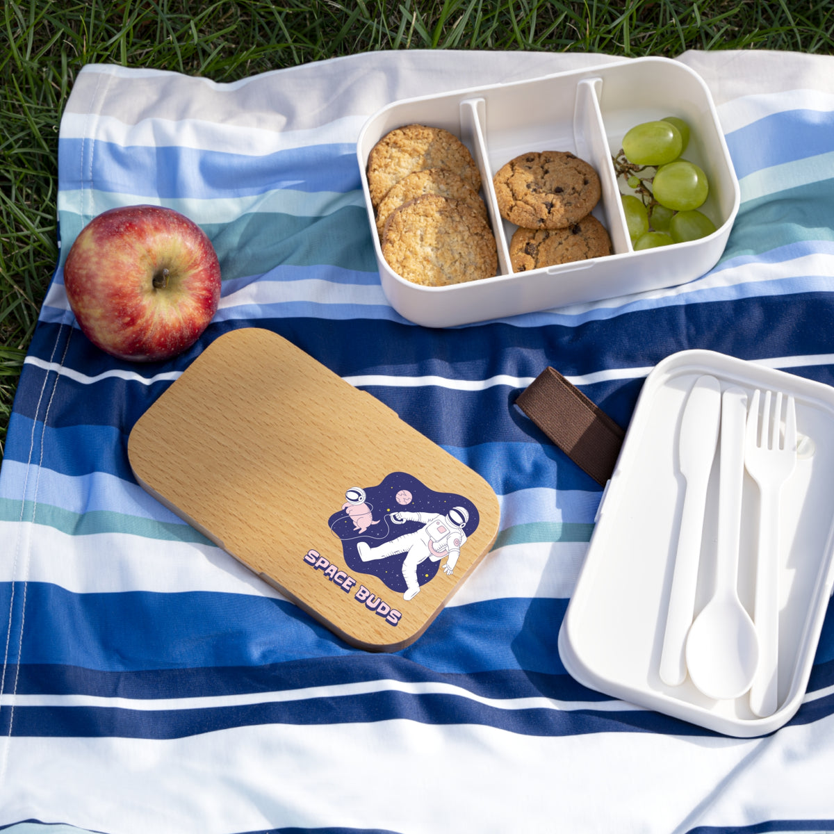 Space Buds Dog and Astronaut Bento Lunch Box - Sci-Fi Lunch