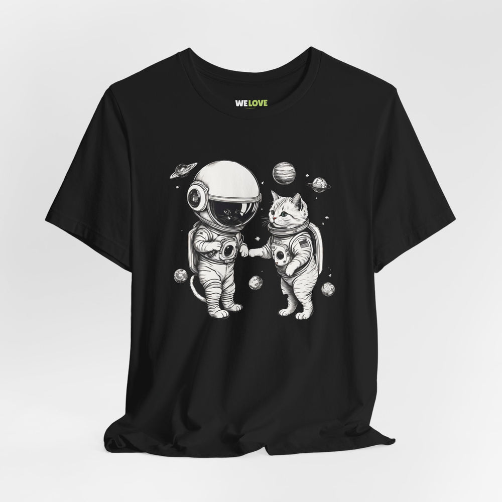 Space Kitties Sci-Fi T-Shirt | Astronaut Cats Tee